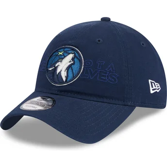 Casquette courbée bleue marine ajustable 9TWENTY Draft Edition 2023 Minnesota Timberwolves NBA New Era