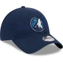 casquette-courbee-bleue-marine-ajustable-9twenty-draft-edition-2023-minnesota-timberwolves-nba-new-era