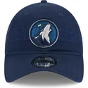 casquette-courbee-bleue-marine-ajustable-9twenty-draft-edition-2023-minnesota-timberwolves-nba-new-era