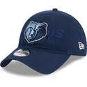 casquette-courbee-bleue-marine-ajustable-9twenty-draft-edition-2023-memphis-grizzlies-nba-new-era