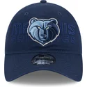 casquette-courbee-bleue-marine-ajustable-9twenty-draft-edition-2023-memphis-grizzlies-nba-new-era