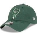 casquette-courbee-verte-ajustable-9twenty-draft-edition-2023-milwaukee-bucks-nba-new-era