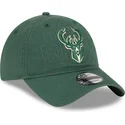 casquette-courbee-verte-ajustable-9twenty-draft-edition-2023-milwaukee-bucks-nba-new-era