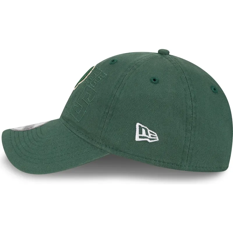 petten-gebogen-groen-verstelbaar-9twenty-draft-edition-2023-van-milwaukee-bucks-nba-van-new-era
