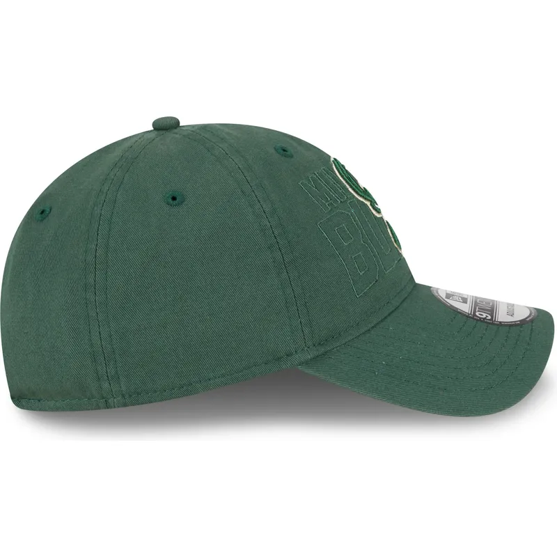 petten-gebogen-groen-verstelbaar-9twenty-draft-edition-2023-van-milwaukee-bucks-nba-van-new-era