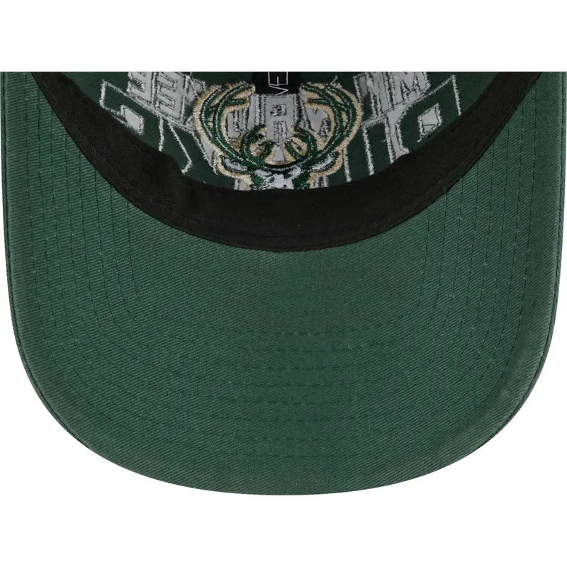 petten-gebogen-groen-verstelbaar-9twenty-draft-edition-2023-van-milwaukee-bucks-nba-van-new-era