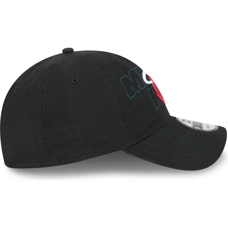 petten-gebogen-zwart-verstelbare-band-9twenty-draft-edition-2023-van-miami-heat-nba-van-new-era