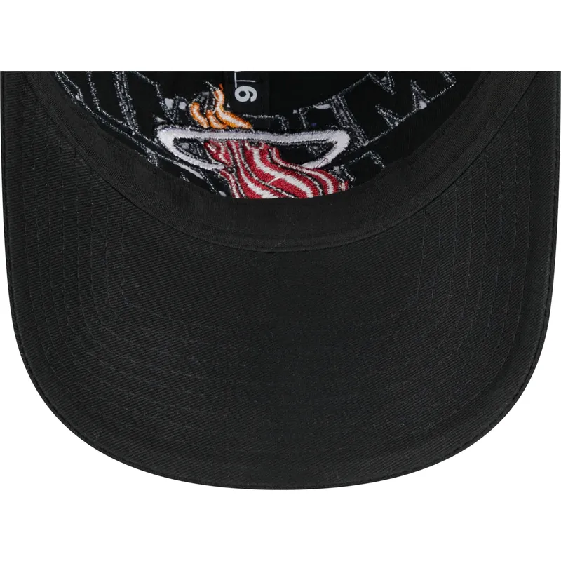 petten-gebogen-zwart-verstelbare-band-9twenty-draft-edition-2023-van-miami-heat-nba-van-new-era
