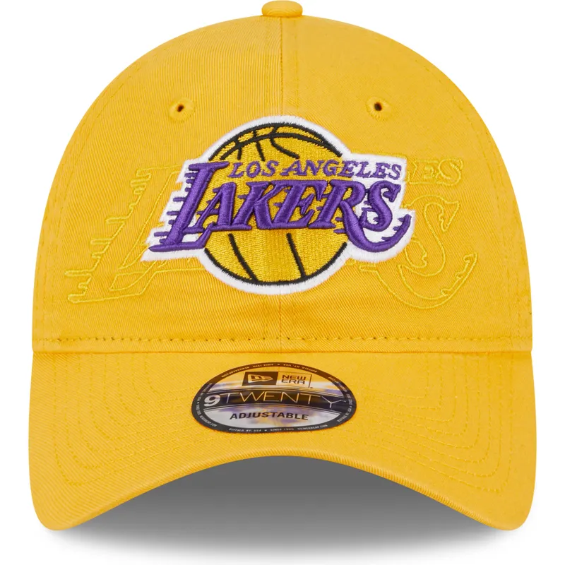 petten-gebogen-geel-verstelbaar-9twenty-draft-edition-2023-van-los-angeles-lakers-nba-van-new-era