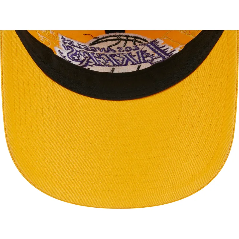 petten-gebogen-geel-verstelbaar-9twenty-draft-edition-2023-van-los-angeles-lakers-nba-van-new-era