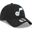 casquette-courbee-noire-ajustable-9twenty-draft-edition-2023-utah-jazz-nba-new-era