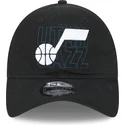 casquette-courbee-noire-ajustable-9twenty-draft-edition-2023-utah-jazz-nba-new-era