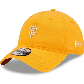 New Era Curved Brim 9TWENTY Mini Logo San Francisco Giants MLB Orange Adjustable Cap
