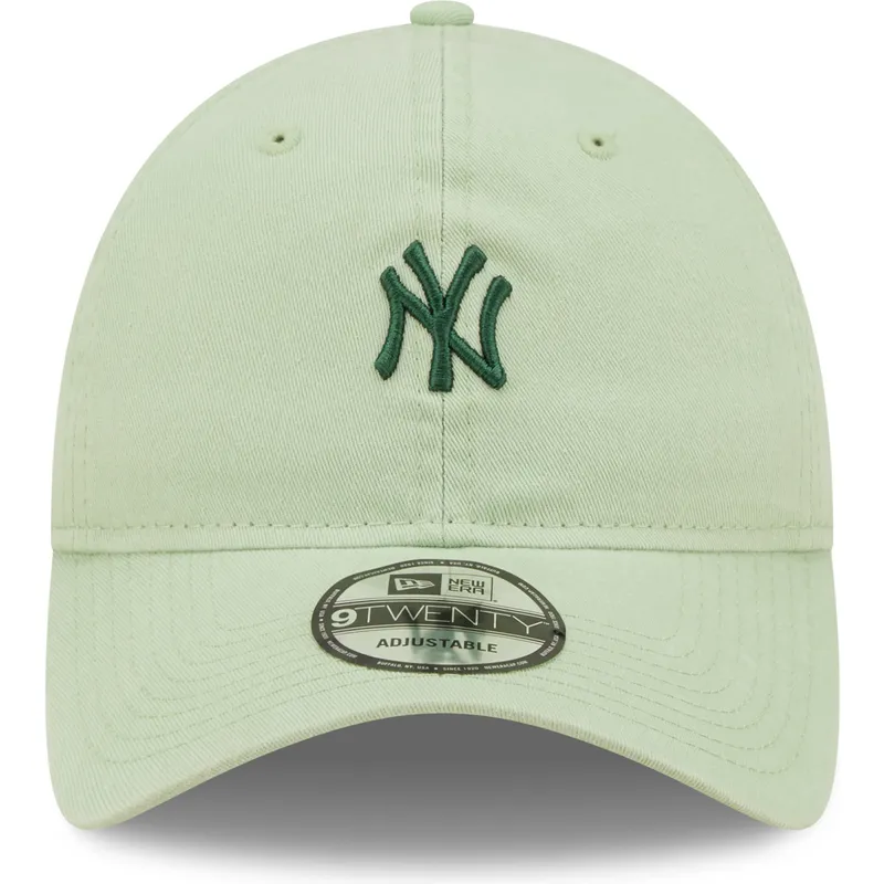 petten-gebogen-groen-verstelbaar-9twenty-mini-van-new-york-yankees-mlb-van-new-era