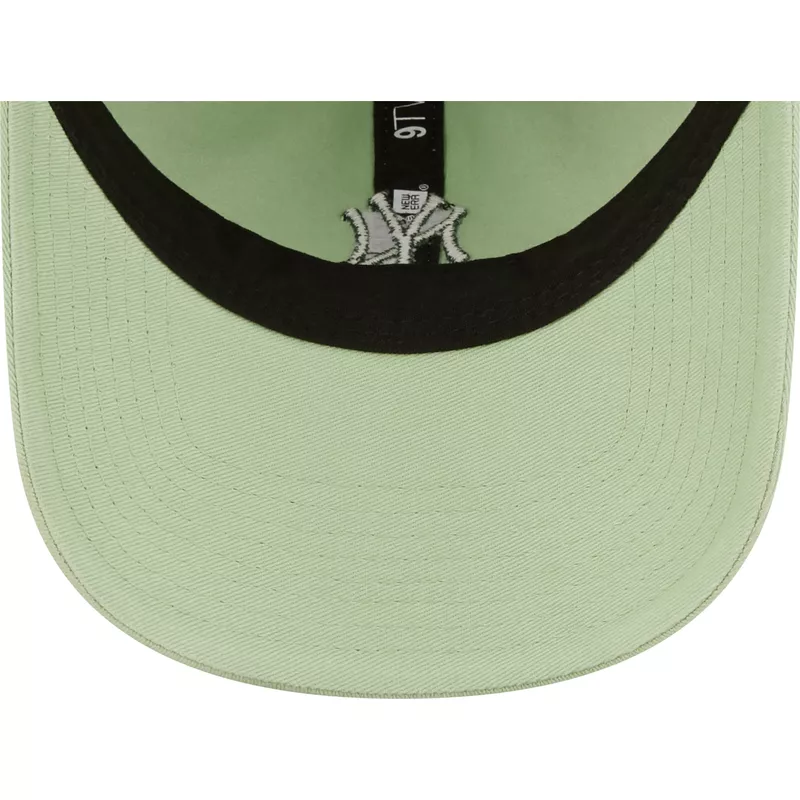 new-era-curved-brim-green-logo-9twenty-mini-logo-new-york-yankees-mlb-light-green-adjustable-cap