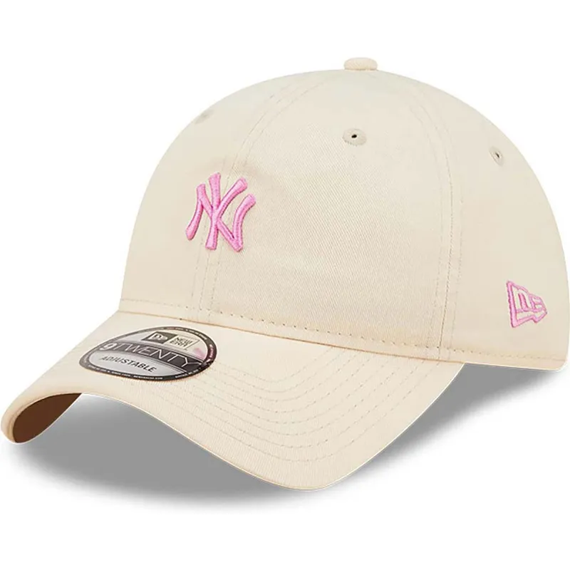 petten-gebogen-roze-verstelbaar-9twenty-mini-van-new-york-yankees-mlb-van-new-era