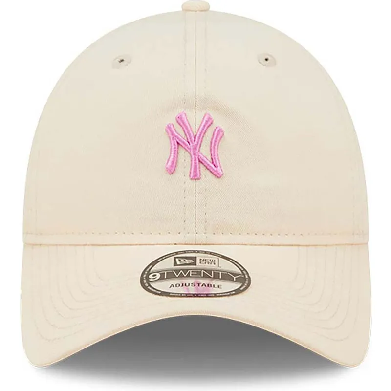 petten-gebogen-roze-verstelbaar-9twenty-mini-van-new-york-yankees-mlb-van-new-era