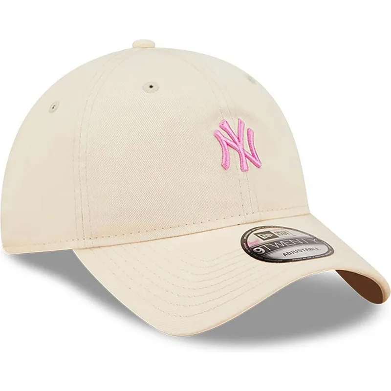 petten-gebogen-roze-verstelbare-band-9twenty-mini-van-new-york-yankees-mlb-van-new-era