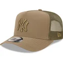 petten-gebogen-groen-snapback-a-frame-tech-ripstop-van-new-york-yankees-mlb-van-new-era