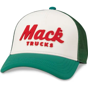 Cappello trucker bianco e verde snapback Mack Trucks...