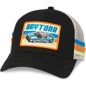 Gorra trucker negra y blanca snapback Daytona International Speedway Tri Color de American Needle