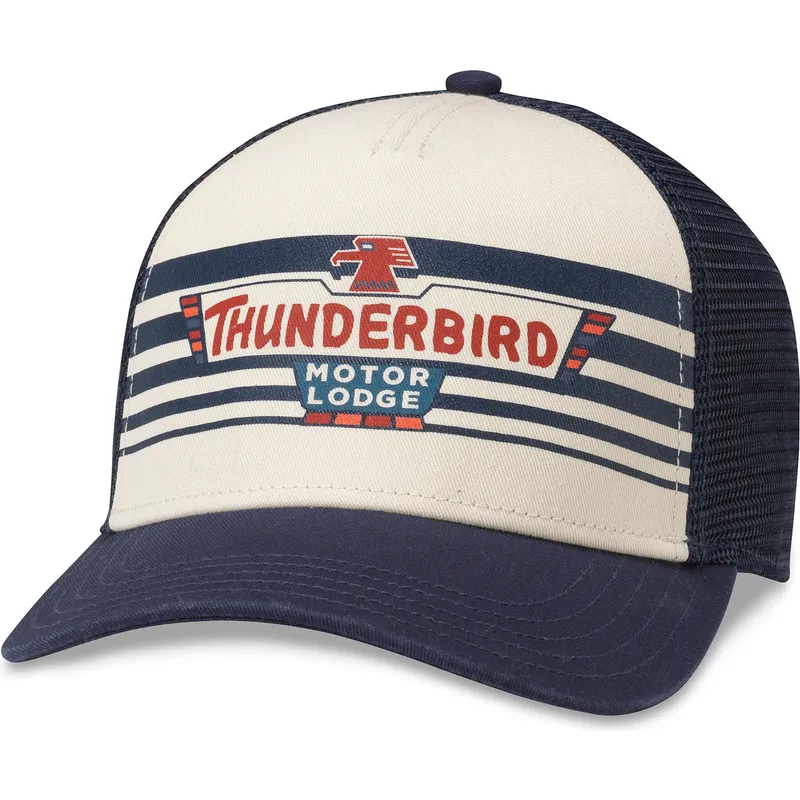 casquette-trucker-blanche-et-bleue-marine-snapback-thunderbird-motor-lodge-sinclair-american-needle