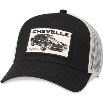 Petten gebogen zwart snapback Chevelle by Valin van American Needle