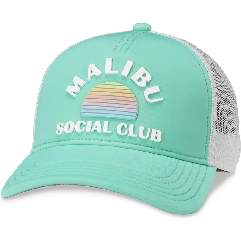 casquette-trucker-verte-et-blanche-snapback-malibu-social-club-riptide-valin-american-needle