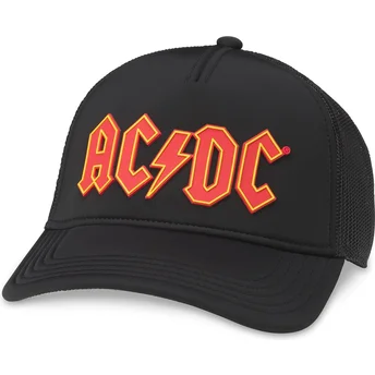 Casquette trucker noire snapback AC/DC Riptide Valin American Needle