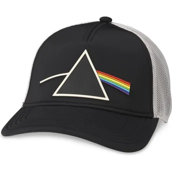 Casquette trucker noire et blanche snapback Pink Floyd Riptide Valin American Needle