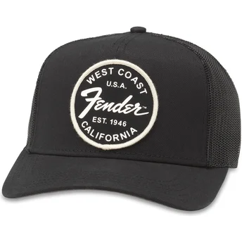 Casquette trucker noire snapback Fender Valin American Needle