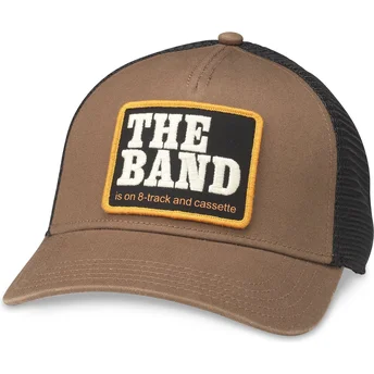 Καπέλο trucker καφέ και μαύρο snapback The Band Valin της American Needle