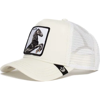 Cappellino trucker bianco cavallo Stallion di Goorin Bros.