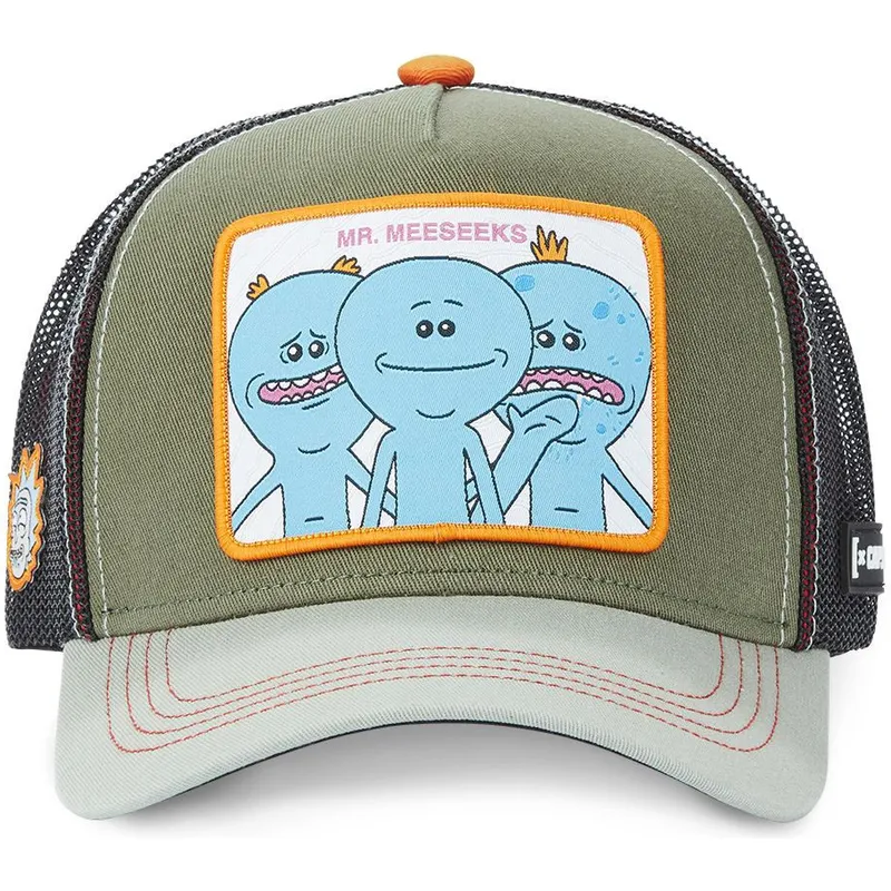 petten-gebogen-groen-snapback-mrm1-mr-meeseeks-rick-en-morty-van-capslab