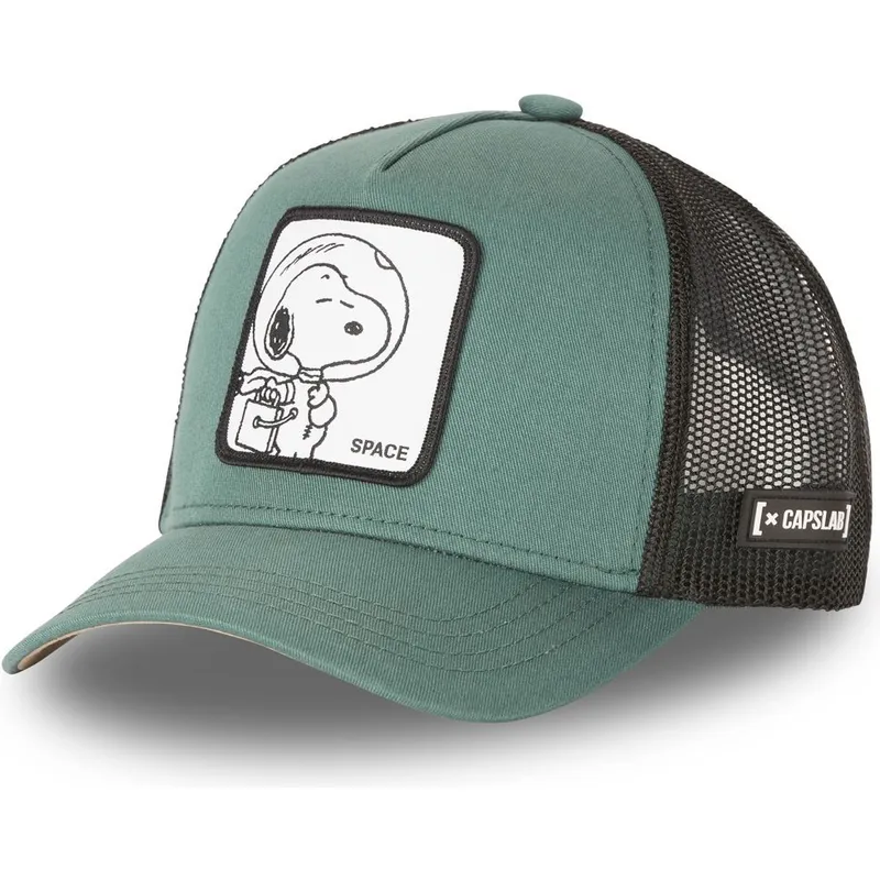 petten-gebogen-groen-snapback-space-sp2-snoopy-peanuts-van-capslab
