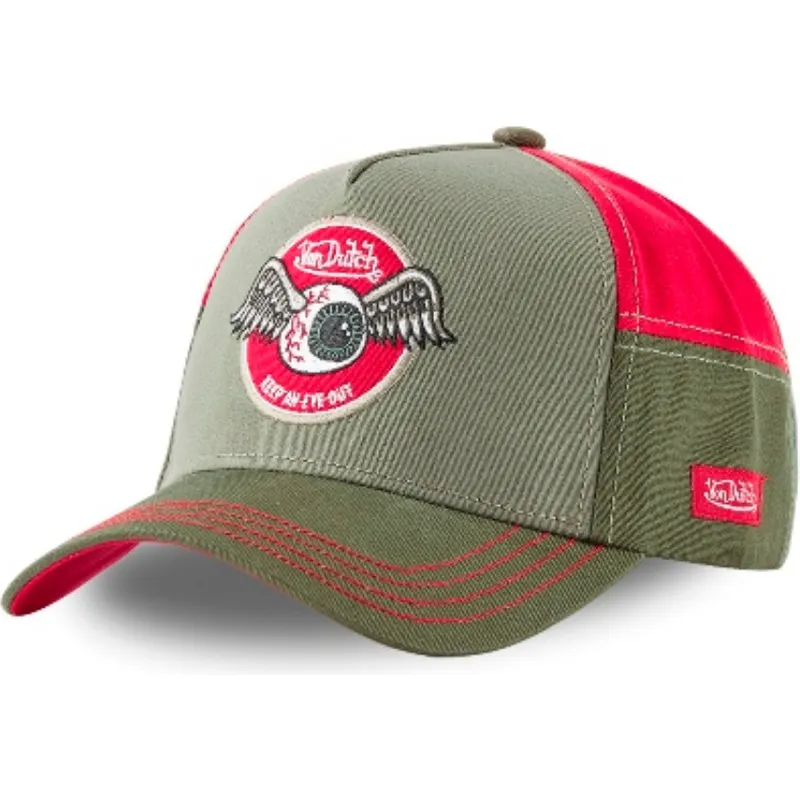 petten-gebogen-groen-snapback-avin-gre-van-von-dutch
