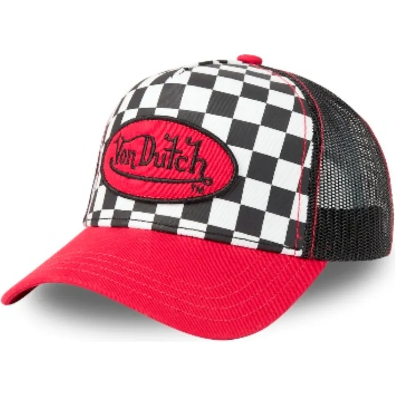 gorra-trucker-negra-y-roja-squ-red-de-von-dutch