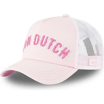 Petten gebogen roze snapback BUCKL van Von Dutch