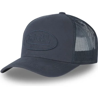 Petten gebogen marineblauw snapback LOF A1 van Von Dutch