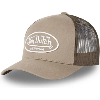Brun justerbar trucker-kasket LOF B3 fra Von Dutch