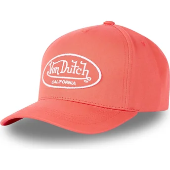 Casquette courbée rouge ajustable LOF C4 Von Dutch