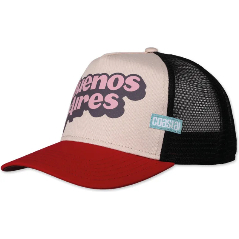 beige-og-rod-buenos-aires-hft-trucker-kasket-fra-coastal