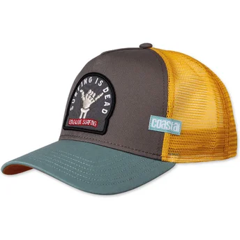 Petten gebogen meerkleurig snapback Surfing Is Dead HFT van Coastal