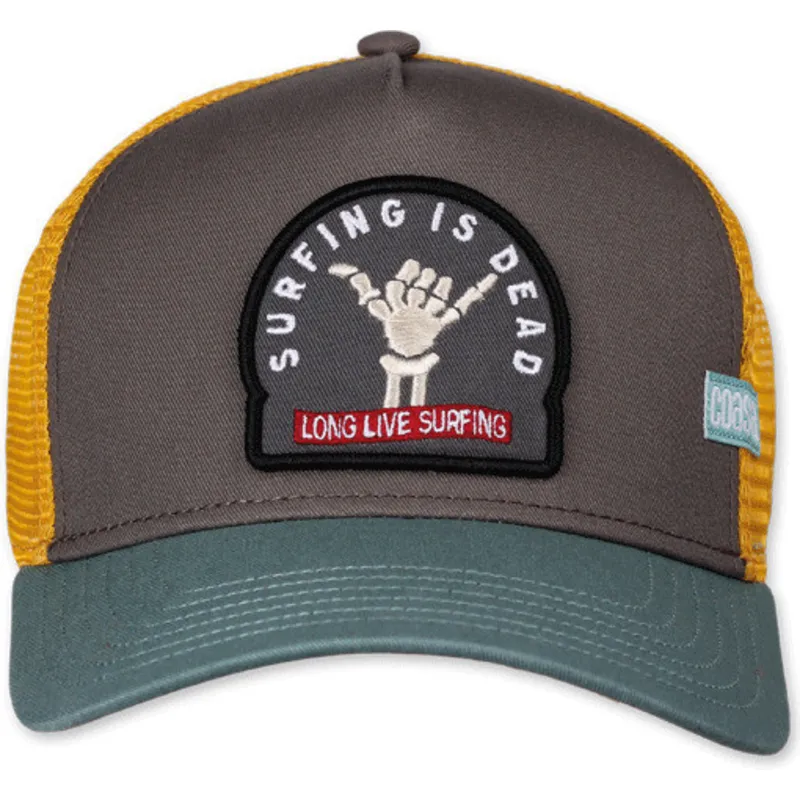 gra-och-gul-trucker-keps-surfing-is-dead-hft-fran-coastal