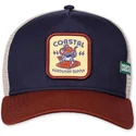 casquette-trucker-bleue-marine-headwear-supply-hft-coastal