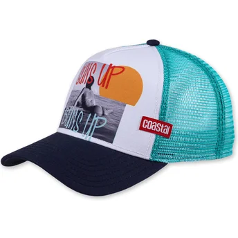 Petten gebogen blauw snapback Up Buns Up HFT van Coastal