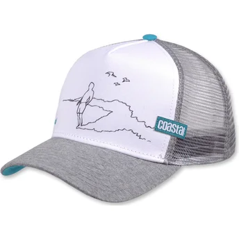 Petten gebogen grijs snapback van Coastal