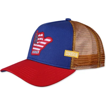 Petten gebogen meerkleurig snapback US Shaka HFT van Coastal