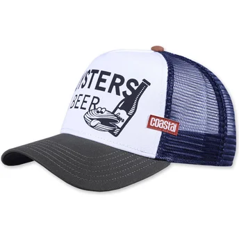 Petten gebogen meerkleurig snapback , Oysters & Beer HFT van Coastal