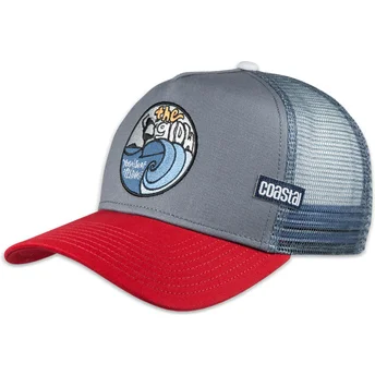 Petten gebogen grijs snapback The Glow HFT van Coastal